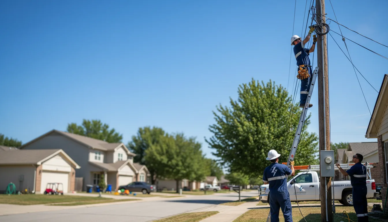 Residential electrician providing installation services in Marysville, MI